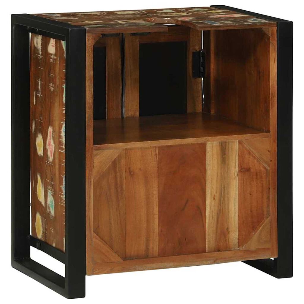 vidaXL Ντουλάπα Νιπτήρα Καφέ 55 x 35 x 60 εκ. Μασίφ ανακυκλωμένο ξύλο