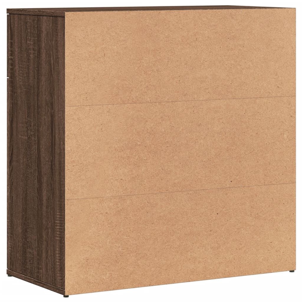 vidaXL Βοηθητικό Ντουλάπι Καφέ Δρυς 79x38x80εκ. από Επεξεργασμένο Ξύλο