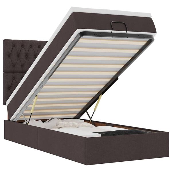 vidaXL &Omicron;&theta;&omega;&mu;&alpha;&nu;&iota;&kappa;ό &kappa;&rho;&epsilon;&beta;ά&tau;&iota; &mu;&epsilon; &sigma;&tau;&rho;ώ&mu;&alpha; & LEDs &Sigma;&kappa;&omicron;ύ&rho;&omicron; &kappa;&alpha;&phi;έ 90x190cm ύ&phi;&alpha;&sigma;&mu;&alpha;