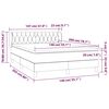 vidaXL &Kappa;&rho;&epsilon;&beta;ά&tau;&iota; Boxspring &mu;&epsilon; &Sigma;&tau;&rho;ώ&mu;&alpha; &Mu;&pi;&lambda;&epsilon; 140x200 &epsilon;&kappa;. &Upsilon;&phi;&alpha;&sigma;&mu;ά&tau;&iota;&nu;&omicron;