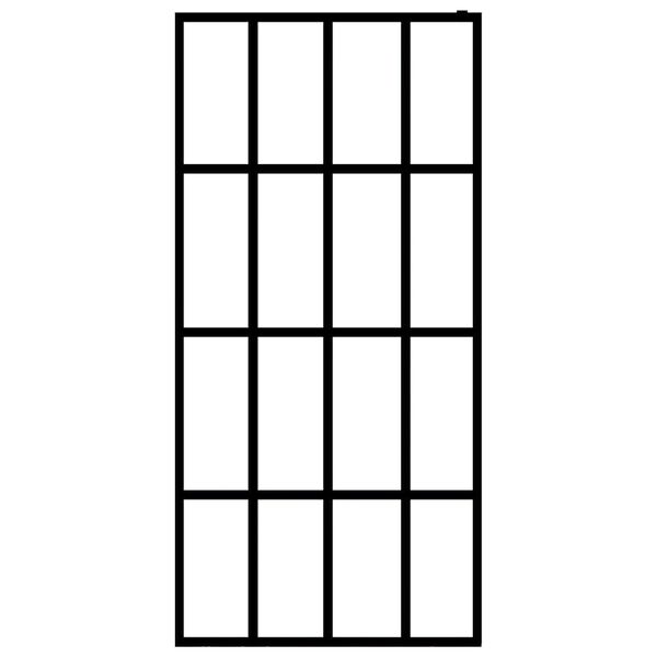 vidaXL Διαχωριστικό Ντουζιέρας 118 x 190 εκ. από Διάφανο Ψημένο Γυαλί