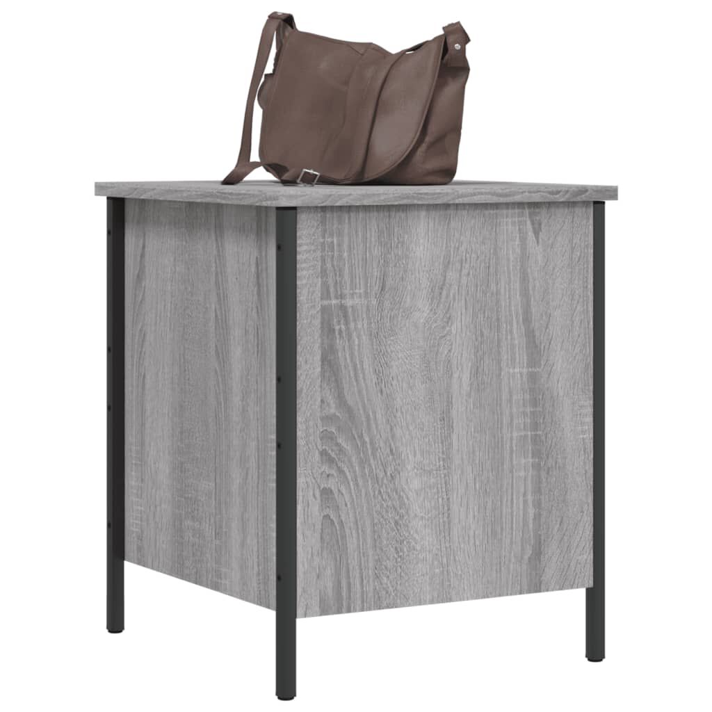 vidaXL Παγκάκι Αποθήκευσης Γκρι Sonoma 40x42,5x50εκ Επεξεργασμένο Ξύλο