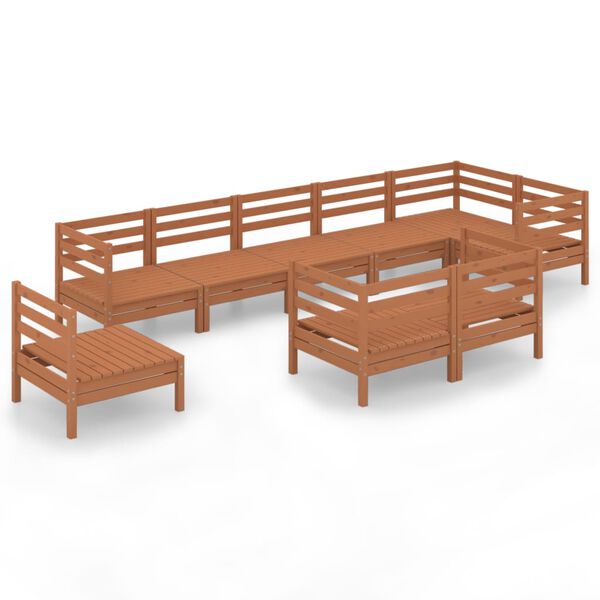 vidaXL &Sigma;&alpha;&lambda;ό&nu;&iota; &Kappa;ή&pi;&omicron;&upsilon; &Sigma;&epsilon;&tau; 9 &Tau;&epsilon;&mu;&alpha;&chi;ί&omega;&nu; &Kappa;&alpha;&phi;έ &Mu;&epsilon;&lambda;ί &alpha;&pi;ό &Mu;&alpha;&sigma;ί&phi; &Xi;ύ&lambda;&omicron; &Pi;&epsilon;ύ&kappa;&omicron;&upsilon;