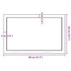 vidaXL Ράφι Τοίχου Σκούρο Καφέ 80x50x(2-6) εκ. Επεξ. Μασίφ Ξύλο Δρυός