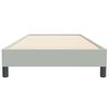 vidaXL Box Spring κρεβάτι χωρίς στρώμα ανοιχτό γκρι 90x220εκ Βελούδινο
