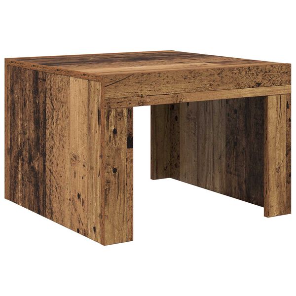 vidaXL Τραπεζάκι σαλονιού Παλιό ξύλο 50 x 50 x 35 cm