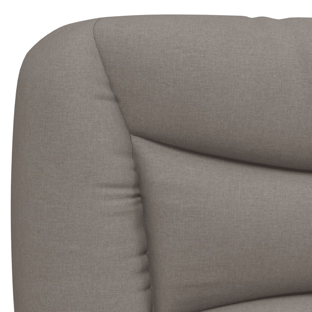 vidaXL Σκελετός Κρεβατιού Χωρίς Στρώμα Taupe 160x200 εκ. Υφασμάτινο