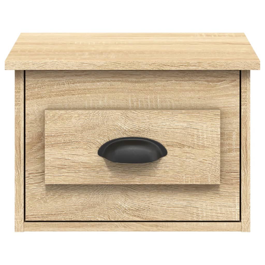 vidaXL Κομοδίνο Επιτοίχιο Sonoma Δρυς 41,5 x 36 x 28 εκ.
