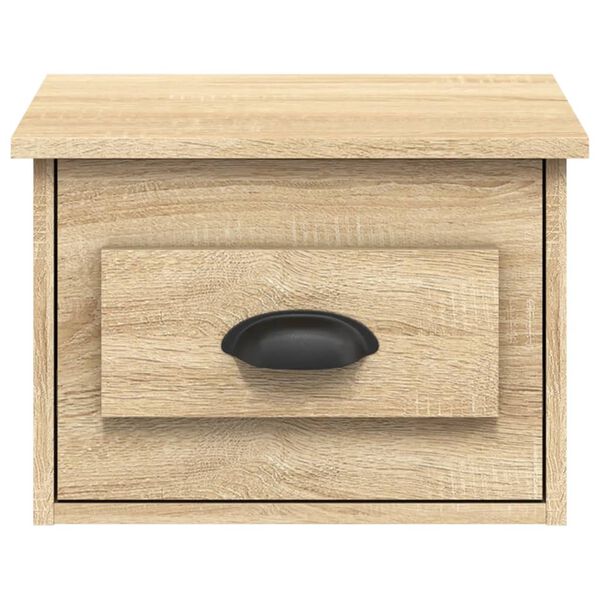 vidaXL Κομοδίνο Επιτοίχιο Sonoma Δρυς 41,5 x 36 x 28 εκ.