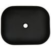 vidaXL Νιπτήρας Ορθογώνιος Γκρι/Μαύρος 48 x 37,5 x 13,5 εκ. Κεραμικός