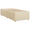 vidaXL Κρεβάτι Boxspring με Στρώμα Κρεμ 80 x 200 εκ. Υφασμάτινο
