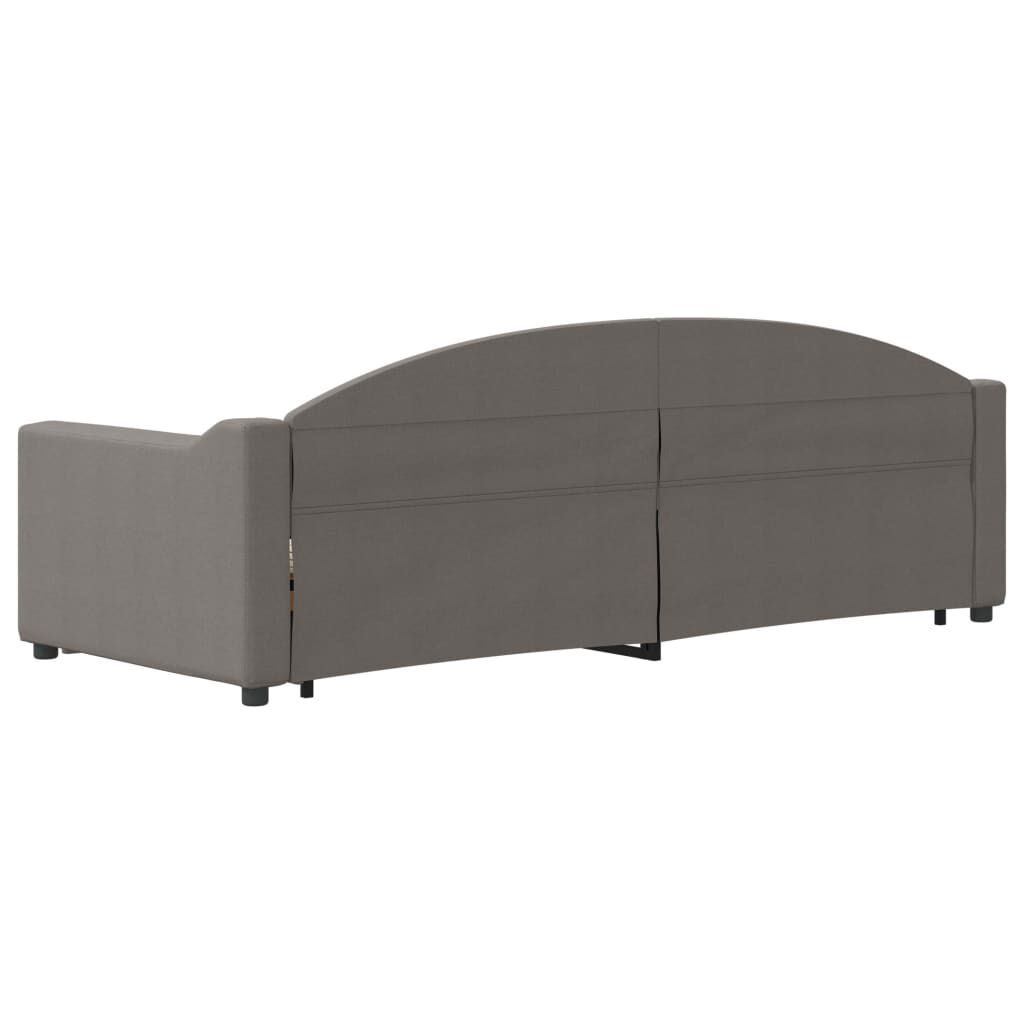 vidaXL Καναπές Κρεβάτι Συρόμενος Taupe 80 x 200 εκ. Υφασμάτινος