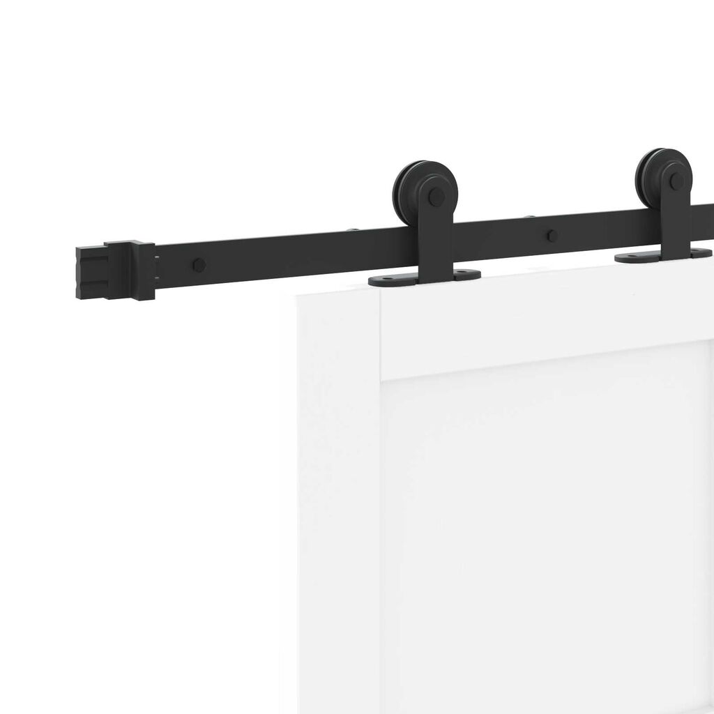 vidaXL Συρόμενη Πόρτα ORKDAL Λευκό και μαύρο 78 x 202 εκ.