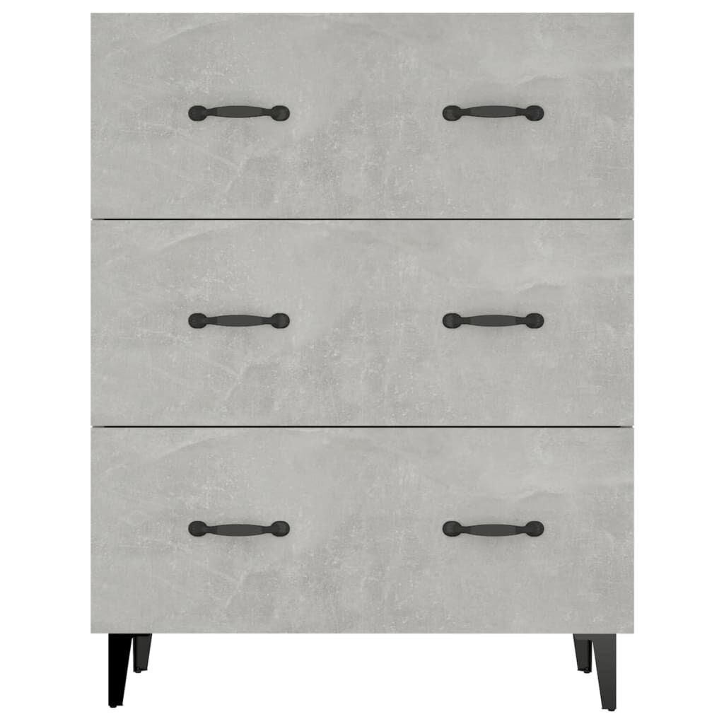 vidaXL Ντουλάπι Γκρι Σκυροδέματος 69,5x34x90 εκ. Επεξεργασμένο Ξύλο