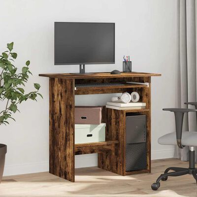 vidaXL Γραφείο Καπνιστή Δρυς 80x45x74 εκ. από Επεξεργασμένο Ξύλο
