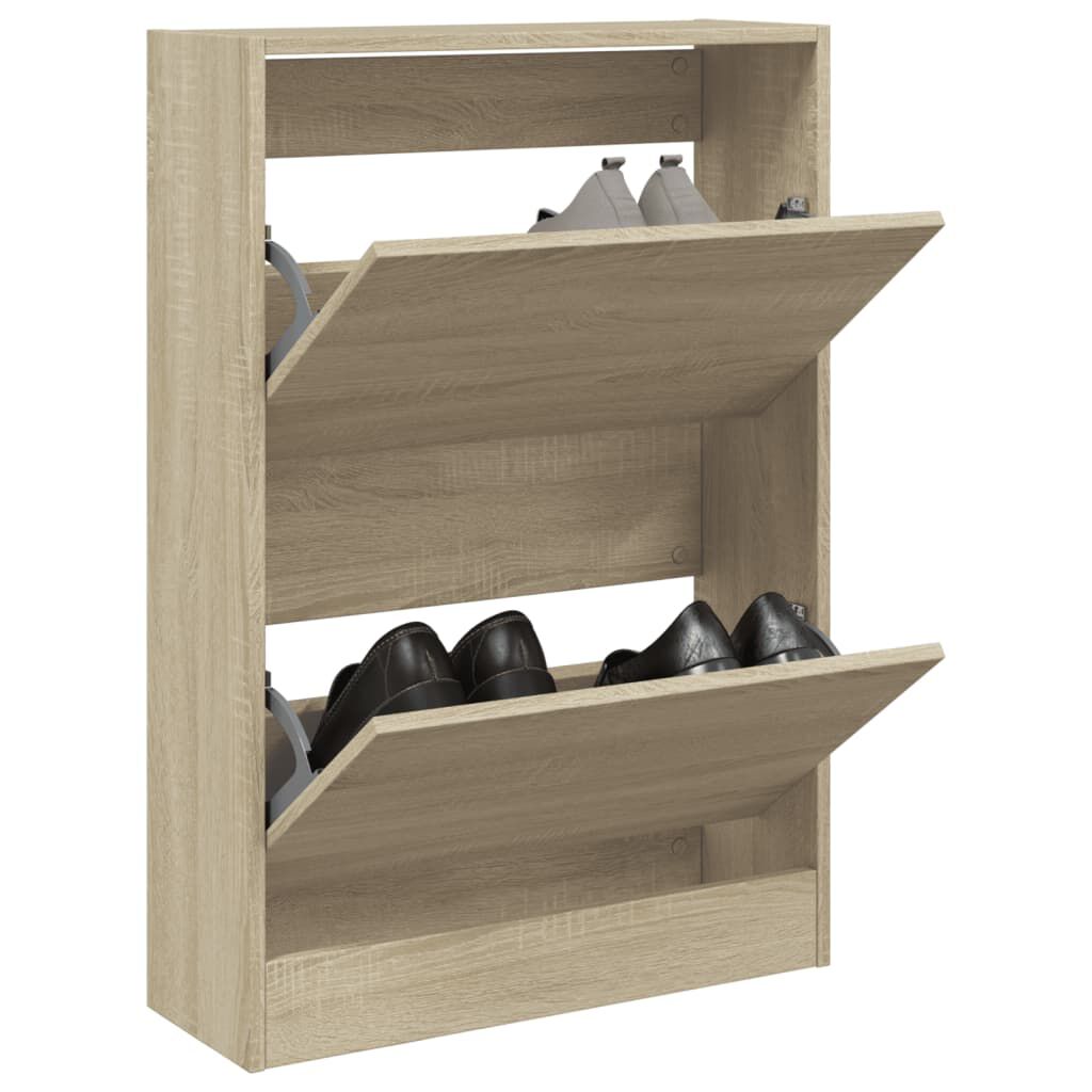 vidaXL Παπουτσοθήκη Sonoma Δρυς 60x21x87,5 εκ. από Επεξεργασμένο Ξύλο