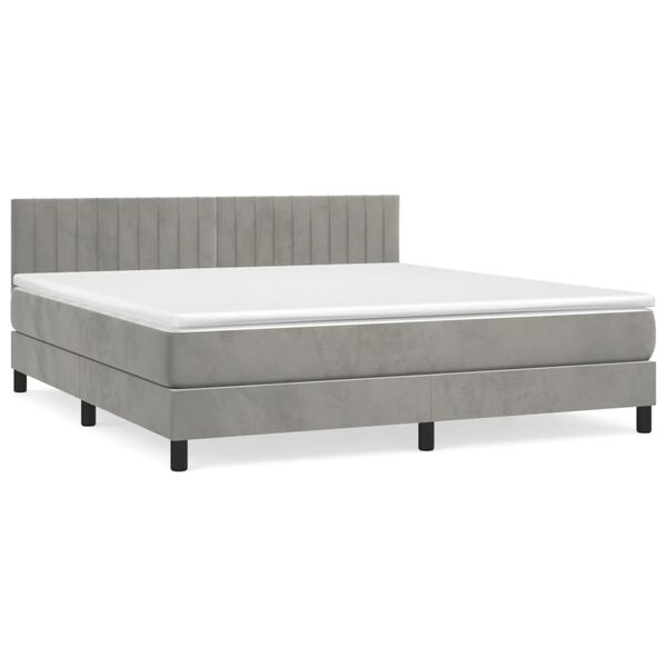 vidaXL &Kappa;&rho;&epsilon;&beta;ά&tau;&iota; Boxspring &mu;&epsilon; &Sigma;&tau;&rho;ώ&mu;&alpha; &Alpha;&nu;&omicron;&iota;&chi;&tau;ό &Gamma;&kappa;&rho;&iota; 180x200 &epsilon;&kappa;. &Beta;&epsilon;&lambda;&omicron;ύ&delta;&iota;&nu;&omicron;