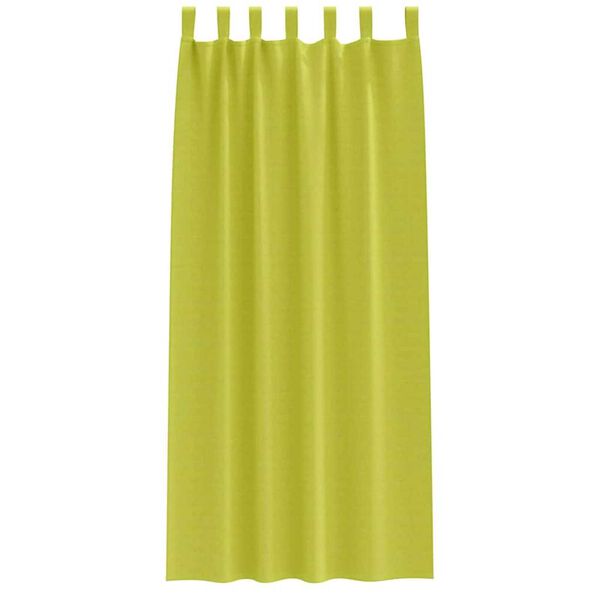 vidaXL Κουρτίνες με κουρτίνες 2 pcs Λαχανί Πολυεστέρας
