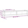 vidaXL Ζαρντινιέρα 180 x 31 x 31 εκ. από Μασίφ Ξύλο Πεύκου