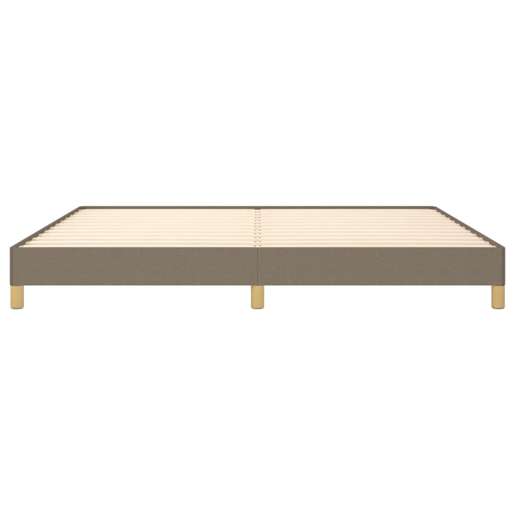 vidaXL Σκελετός Κρεβατιού Χωρίς Στρώμα Taupe 200x200 εκ.Υφασμάτινο