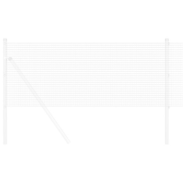 vidaXL Συγκολλητός φράχτης από σύρμα Ασημί 0.8 x 50 μ Ατσάλι