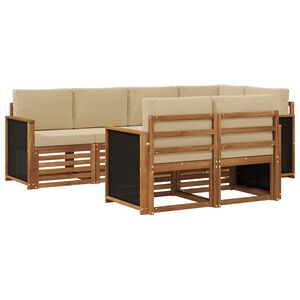 vidaXL &Sigma;&alpha;&lambda;&omicron;&nu;ά&kappa;&iota; &Gamma;&omega;&nu;&iota;&alpha;&kappa;&omicron;ύ &Kappa;&alpha;&nu;&alpha;&pi;έ &mu;&epsilon; &mu;&alpha;&xi;&iota;&lambda;ά&rho;&iota; 6 pcs &Phi;&upsilon;&sigma;&iota;&kappa;ό