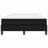 vidaXL Κρεβάτι με στρώμα Μαύρο 120 x 200 cm Τεχνητό δέρμα