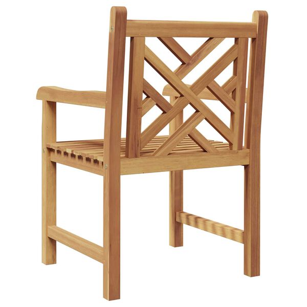 vidaXL Καρέκλα Κήπου 2 pcs Καστανό 58 x 60 x 90 εκ Μασίφ ξύλο teak