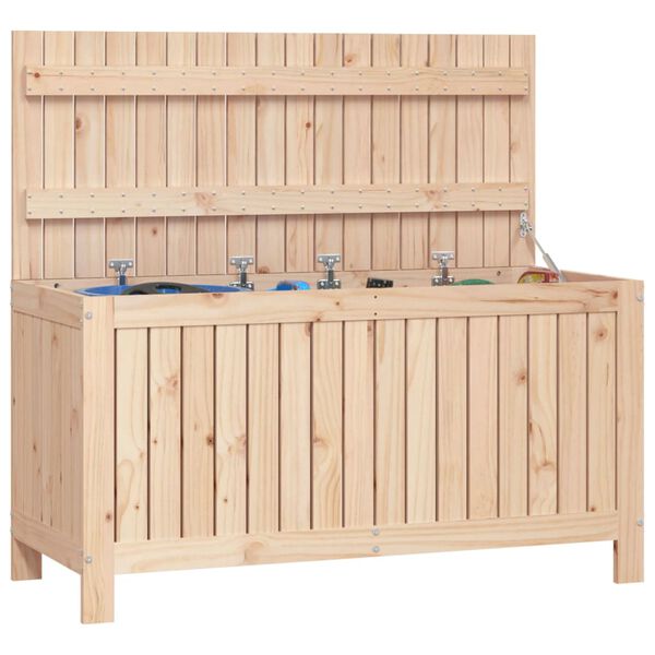 vidaXL Μπαούλο Αποθήκευσης Κήπου 115x49x60 εκ από Μασίφ Ξύλο Πεύκου