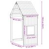 vidaXL Οροφή Κρεβατιού Παιδική Καφέ 55x99x139,5 εκ Μασίφ Ξύλο Πεύκου