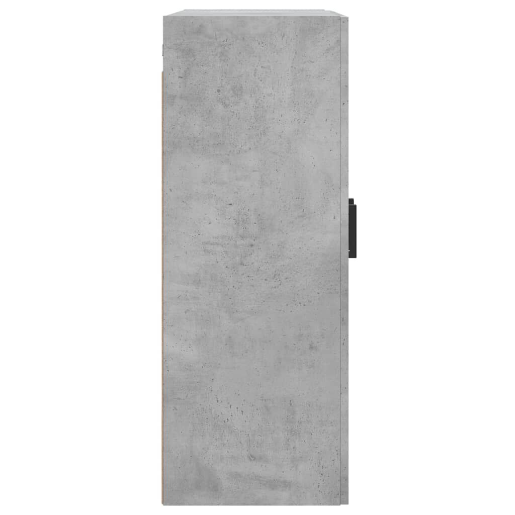 vidaXL Ντουλάπι Επιτοίχιο Γκρι Σκυροδεμ. 69,5x34x90 εκ. Επεξεργ. Ξύλο