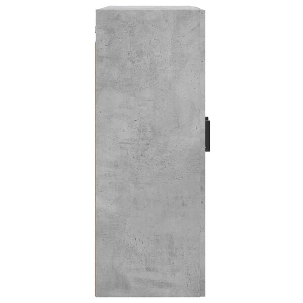 vidaXL Ντουλάπι Επιτοίχιο Γκρι Σκυροδεμ. 69,5x34x90 εκ. Επεξεργ. Ξύλο