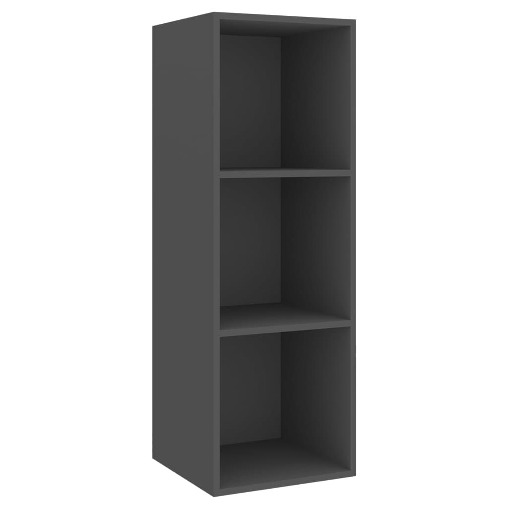 vidaXL Έπιπλο Τηλεόρασης Κρεμαστό Γκρι 37x37x107 εκ. από Επεξ. Ξύλο