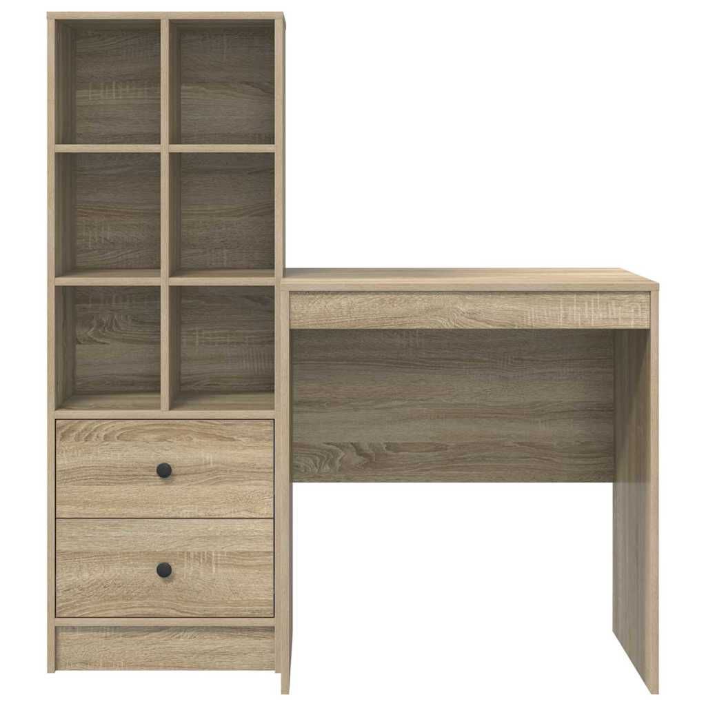 vidaXL Γραφείο με αποθηκευτικό χώρο 2 pcs Δρύς Sonoma 70 x 50 x 76 εκ.