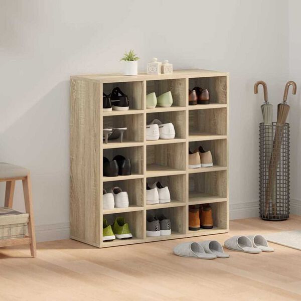 vidaXL Ντουλάπα Παπουτσιών με ράφι Sonoma Δρυς 77.5 x 30 x 83.5 εκ.