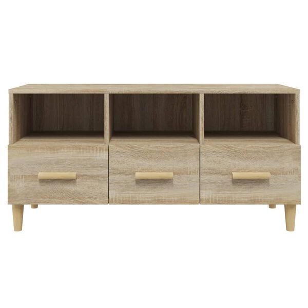 vidaXL Έπιπλο Τηλεόρασης Sonoma Δρυς 102 x 36 x 50 εκ. Επεξεργ. Ξύλο
