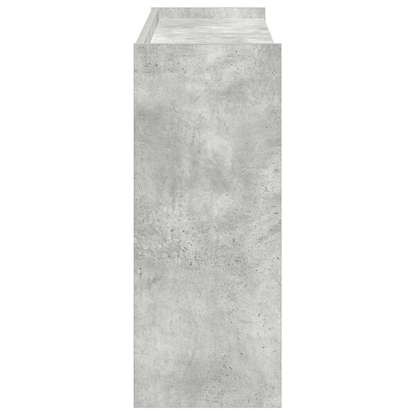 Ράφι παπουτσιών vidaXL Γκρι μπετόν 80x25x62 cm Κατασκευασμένο ξύλο