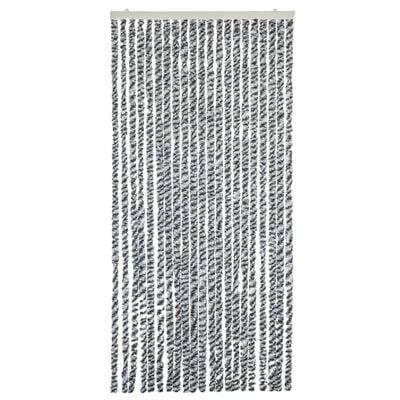 vidaXL Σήτα Εντόμων Γκρι/Μαύρη/Λευκή 56x200 εκ. από Σενίλ