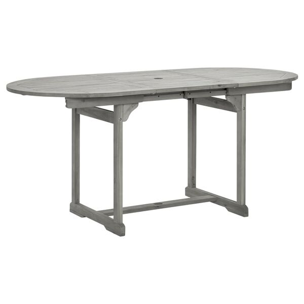 vidaXL Τραπεζαρία Κήπου (120-170) x 80 x 75 εκ. από Μασίφ Ξύλο Ακακίας