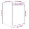 vidaXL Ντουλάπι Τοίχου Καφέ Μελί 30x30x40 εκ. από Μασίφ Ξύλο Πεύκου