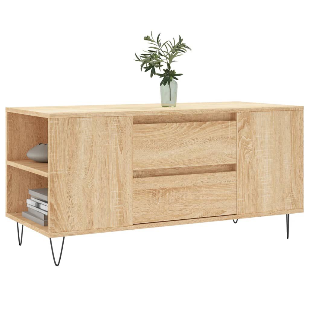 vidaXL Τραπεζάκι Σαλονιού Sonoma Δρυς 102x44,5x50 εκ. Επεξεργ. Ξύλο