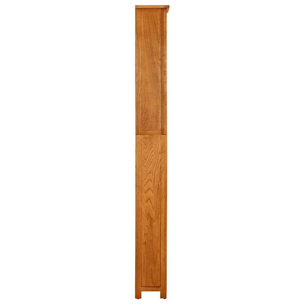 vidaXL Βιβλιοθήκη με 7 Επίπεδα 60x22x200 εκ. από Μασίφ Ξύλο Δρυός