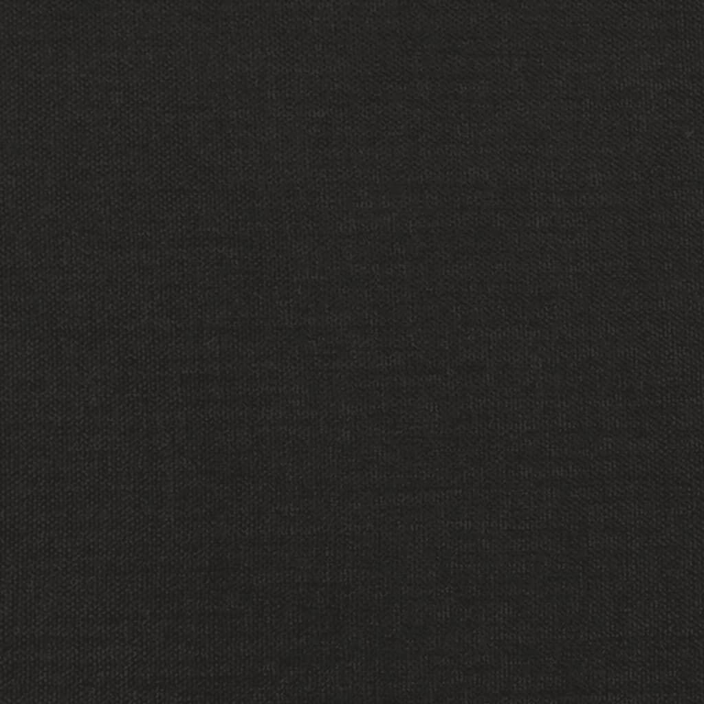 vidaXL Υποπόδιο Μαύρο 45x29,5x35 εκ. Ύφασμα & Συνθετικό Δέρμα
