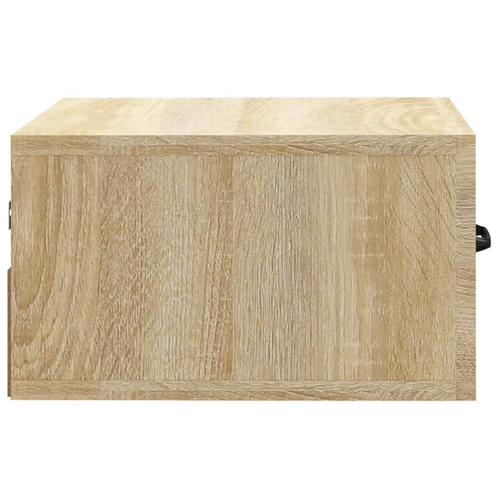 vidaXL Κομοδίνα Επιτοίχια 2 τεμ. Sonoma Δρυς 35 x 35 x 20 εκ.