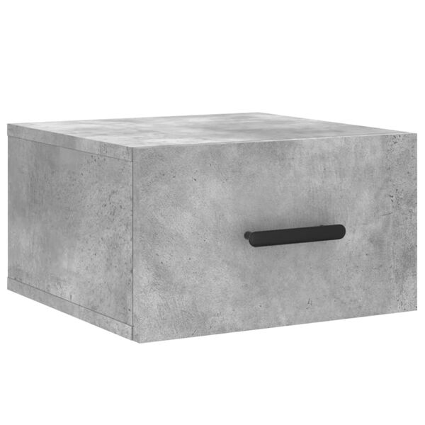 vidaXL Κομοδίνο Επιτοίχιο Γκρι Σκυροδέματος 35 x 35 x 20 εκ.