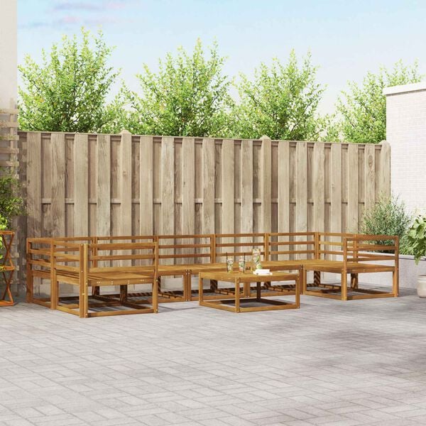 vidaXL &Sigma;&epsilon;&iota;&rho;ά &Kappa;&alpha;&nu;&alpha;&pi;έ &Epsilon;&xi;&omega;&tau;&epsilon;&rho;&iota;&kappa;&omicron;ύ 8 pcs &Phi;&upsilon;&sigma;&iota;&kappa;ό &Sigma;&tau;&epsilon;&rho;&epsilon;ό &Xi;ύ&lambda;&omicron; &Alpha;&kappa;&alpha;&kappa;ί&alpha;&sigmaf;