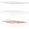 vidaXL Οθωμανικό κρεβάτι με στρώμα Λευκό 140x190cm Faux Leather