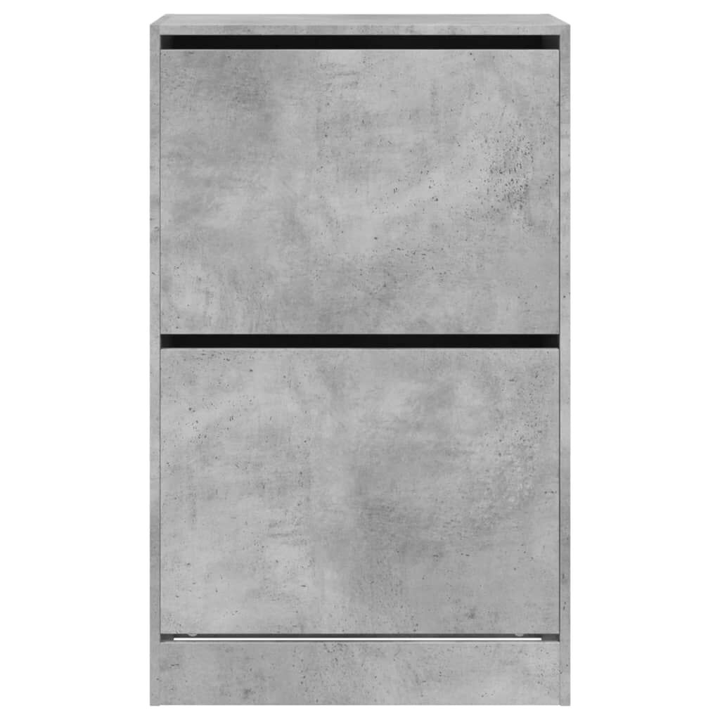 vidaXL Παπουτσοθήκη Γκρι Σκυροδέματος 60x34x96,5εκ. Επεξεργασμένο Ξύλο