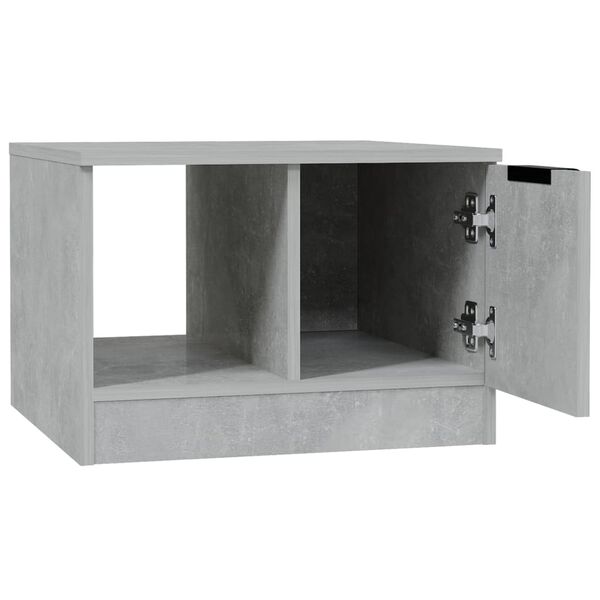 vidaXL Τραπεζάκι Σαλονιού Γκρι Σκυρ. 50x50x36 εκ. Επεξεργασμένο Ξύλο
