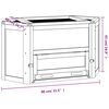 vidaXL Κλουβί Χάμστερ 80 x 40 x 43 εκ. από Μασίφ Ξύλο Ελάτης